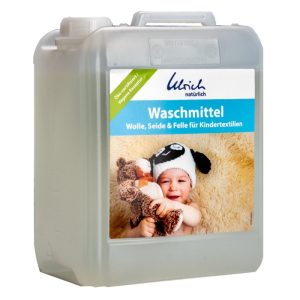 Płyn do prania ubranek dziecięcych z wełny, jedwabiu i futer, bezzapachowy, 5l, Ulrich Natürlich