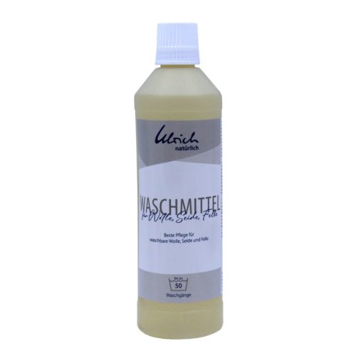 Płyn do prania wełny, jedwabiu i skór, bezzapachowy, z lanoliną, 500 ml. Ulrich Natürlich