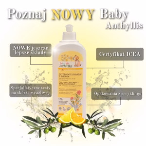 Płyn do mycia naczyń Baby Anthyllis z surfaktantem z oliwy z oliwek 500ml