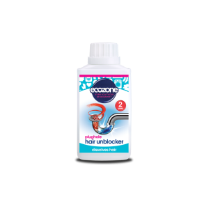 Płyn do udrażniania rur zatkanych włosami, zawiera naturalne enzymy, 250 ml, Ecozone