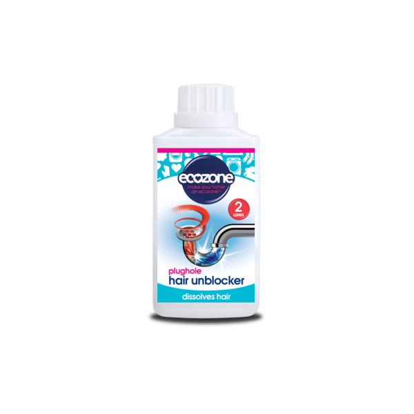 Płyn do udrażniania rur zatkanych włosami, zawiera naturalne enzymy, 250 ml, Ecozone Płyn do udrażniania rur zatkanych włosami, zawiera naturalne enzymy, 250 ml, Ecozone
