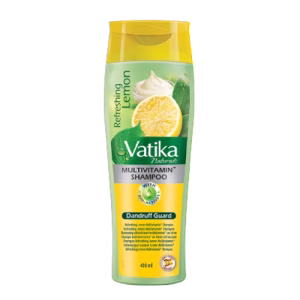 Przeciwlupieżowy szampon Vatika- Cytryna 400ml Szampon przeciwlupieżowy Vatika Dabur z pirytonianem cynku i cytryną 400ml