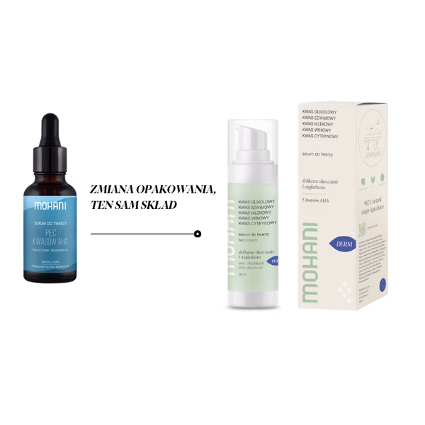 Serum do twarzy Mohani pięć kwasów AHA do skóry dojrzałej 30ml (6)