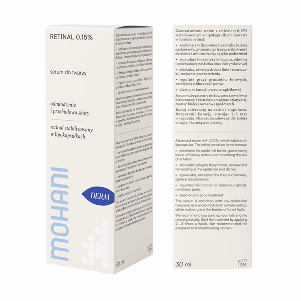 Serum do twarzy Mohani anti-aging z Retinalem 0,15% do skóry dojrzałej (2)
