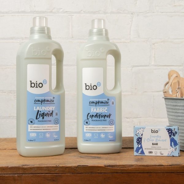 Skoncentrowany, bezzapachowy, niebiologiczny płyn do prania, 1000 ml, Bio-D (zdjęcie 4) Skoncentrowany, bezzapachowy, niebiologiczny płyn do prania, 1000 ml, Bio-D