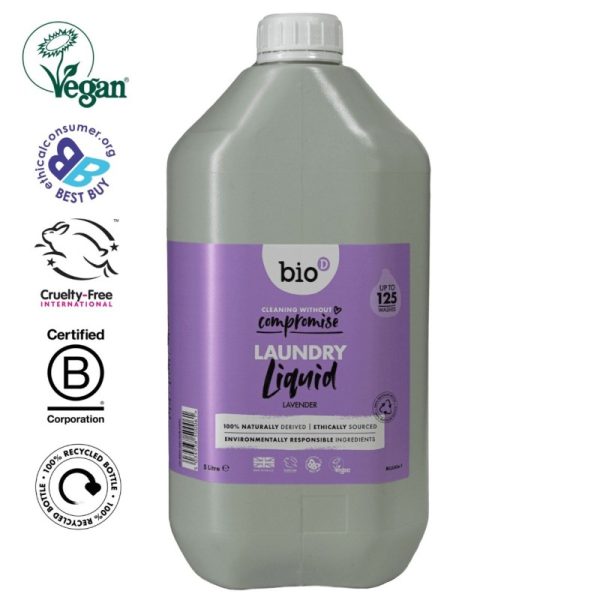 Skoncentrowany, ekologiczny płyn do prania z lawendą, 5l, Bio-D