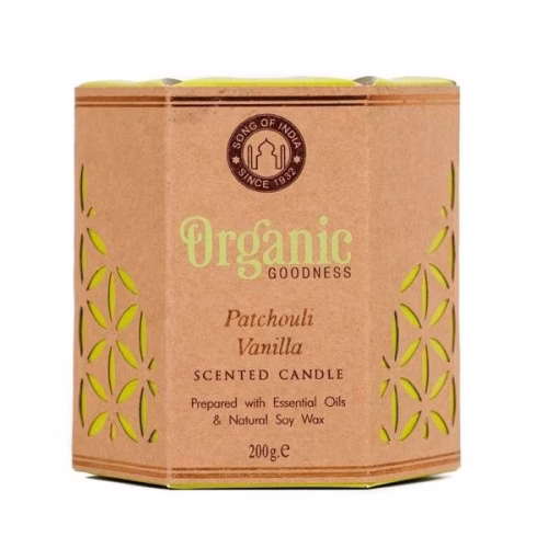Sojowa świeca zapachowa - Patchouli Vanilla 200g Sojowa świeca zapachowa Song Of India Patchouli Vanilla 200g