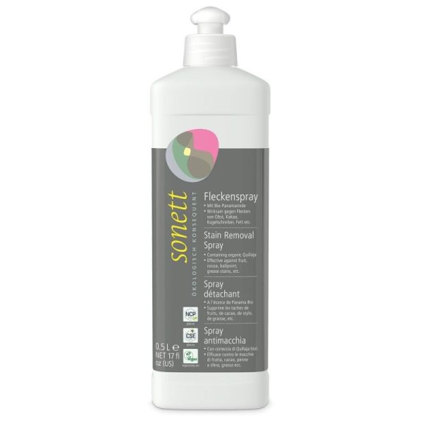 Spray na plamy z korą z mydłokrzewu z upraw ekologicznych, opakowanie uzupełniające, 500 ml, Sonett