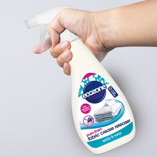 Spray usuwający zagniecenia bez użycia żelazka, PURE LINEN, zapach świeżości, 500 ml, Ecozone