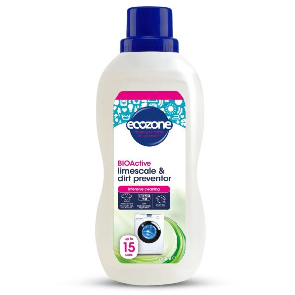Środek do czyszczenia pralki, zapobiegający osadzaniu się kamienia i zabrudzeniom, wegański, 750ml, Ecozone