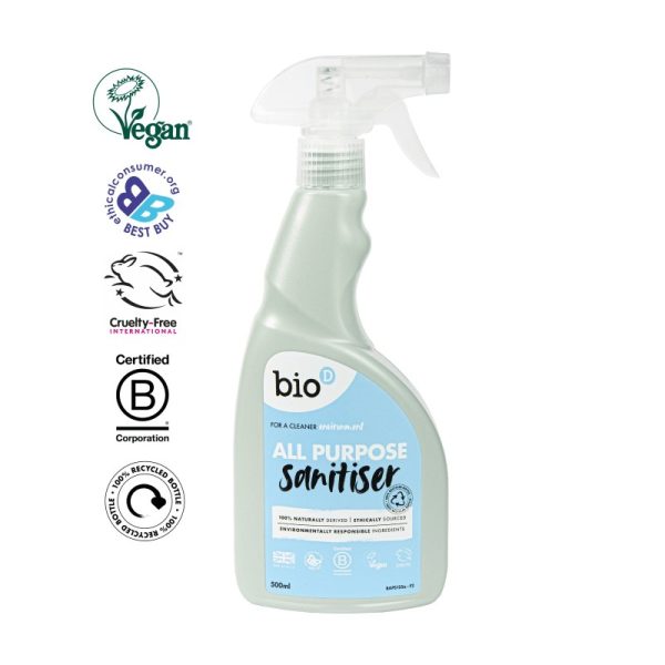 Środek do czyszczenia różnych powierzchni, 500 ml, Bio-D (zdjęcie 2) Środek do czyszczenia różnych powierzchni, 500 ml, Bio-D