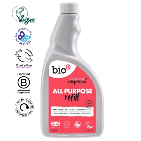 Środek do mycia różnych powierzchni, UZUPEŁNIENIE, 500 ml, Bio-D