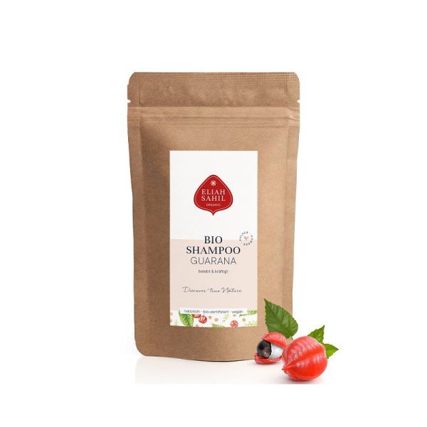 Szampon w proszku z Guaraną, naturalny, wzmacniający, Zero Waste, uzupełnienie, 500 g, Eliah Sahil