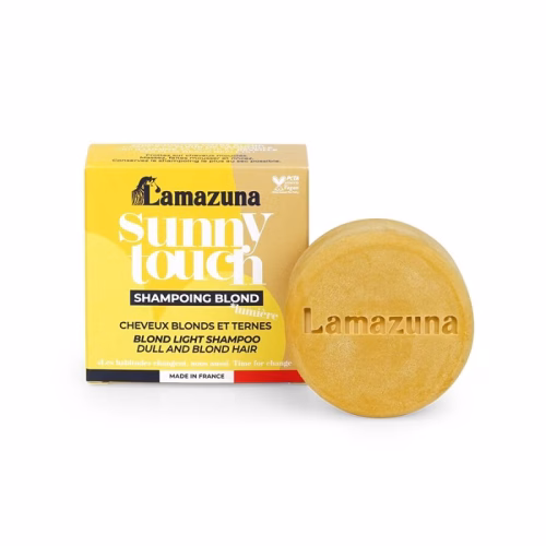 Szampon do włosów blond, rozjaśnianych i z pasemkami, z rumiankiem i cynamonem, DOTYK SŁOŃCA, 70 ml, Lamazuna Szampon do włosów blond, rozjaśnianych i z pasemkami, z rumiankiem i cynamonem, DOTYK SŁOŃCA, 70 ml, Lamazuna
