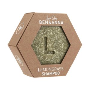 Odżywczy szampon do włosów w kostce, LEMONGRASS, Trawa cytrynowa i wanilia, 60 g, BEN&ANNA