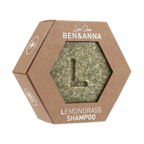 Odżywczy szampon do włosów w kostce, LEMONGRASS, Trawa cytrynowa i wanilia, 60 g, BEN&ANNA