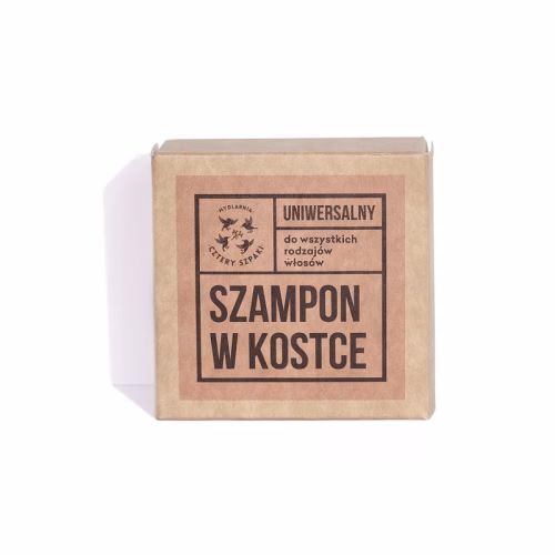 Szampon w kostce do wszystkich rodzajów włosów, uniwersalny, 75 g, Cztery szpaki