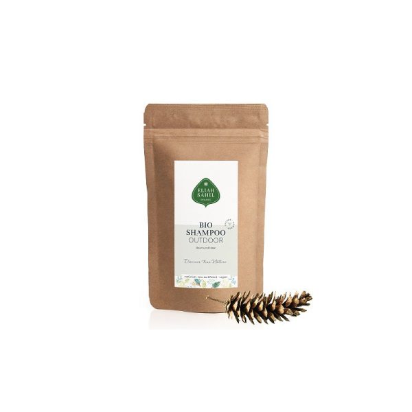 Szampon w proszku do włosów i ciała, do użytku na zewnątrz, uzupełnienie, Zero Waste, 250 g, Eliah Sahil
