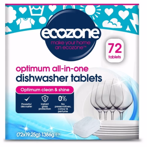 Tabletki do zmywarki Ecozone Optimum All-in-One wielofunkcyjne 72 szt.