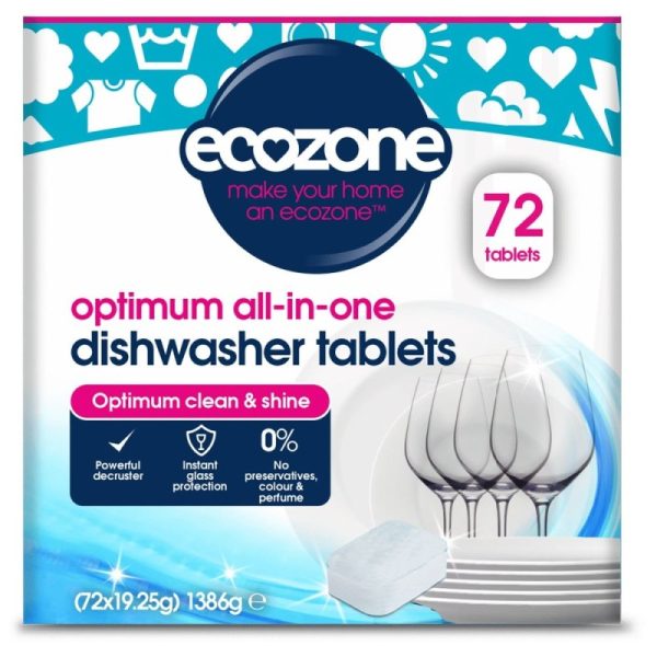 Tabletki do zmywarki, wielofunkcyjne, MEGA SKUTECZNE! Optimum All-in-One, 72szt., Ecozone Tabletki do zmywarki, wielofunkcyjne, MEGA SKUTECZNE! Optimum All-in-One, 72szt., Ecozone