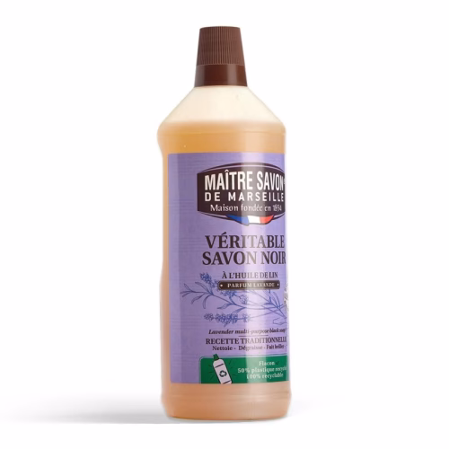 Czarne mydło Maitre Savon de Marseille do czyszczenia lawendowe 1000ml
