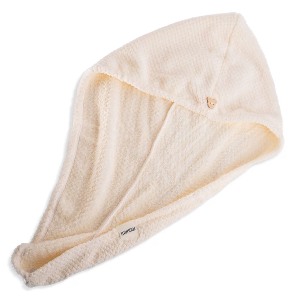 Turban do włosów z mikrofibry Mohani biały (2)