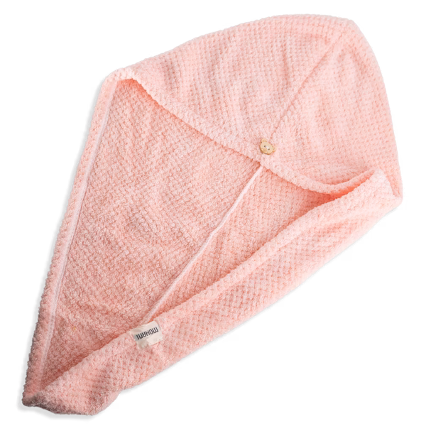 Turban z mikrofibry Mohani do włosów różowy (2)