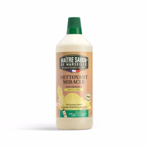 Uniwersalny środek czyszczący Miracle, cytryna, ECOCERT, 1l, Maitre savon de marseille Uniwersalny środek czyszczący Maitre Savon de Marseille Miracle cytryna 1l