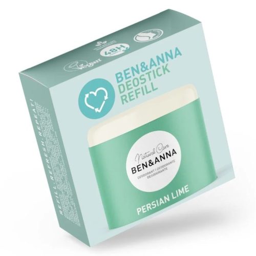 Wkład REFILL: Naturalny dezodorant na bazie sody PERSIAN LIME, 40 g, BEN&ANNA Wkład REFILL: Naturalny dezodorant na bazie sody PERSIAN LIME, 40 g, BEN&ANNA