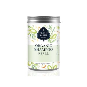 Zapasowe opakowanie do szamponu w proszku z dozownikiem, 10,5 cm x 7 cm, Eliah Sahil