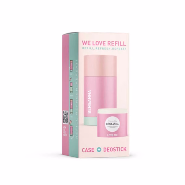 Naturalny dezodorant na bazie sody Ben&Anna Love Me 40g zestaw refill z pojemnikiem (3)