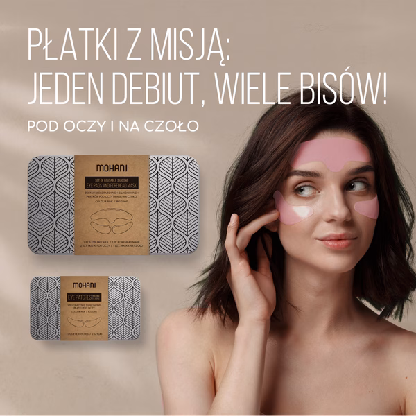 Zestaw wielorazowych silikonowych płatków maseczka Mohani (2)