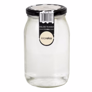 Zmiękczacz Milusie tkaniny, w słoiku, bezzapachowy płyn do płukania tkanin, 29 prań, Zero Waste, 900 ml, Klareko Zmiękczacz do tkanin Klareko Milusie bezzapachowy 900ml