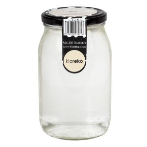 Zmiękczacz Milusie tkaniny, w słoiku, bezzapachowy płyn do płukania tkanin, 29 prań, Zero Waste, 900 ml, Klareko