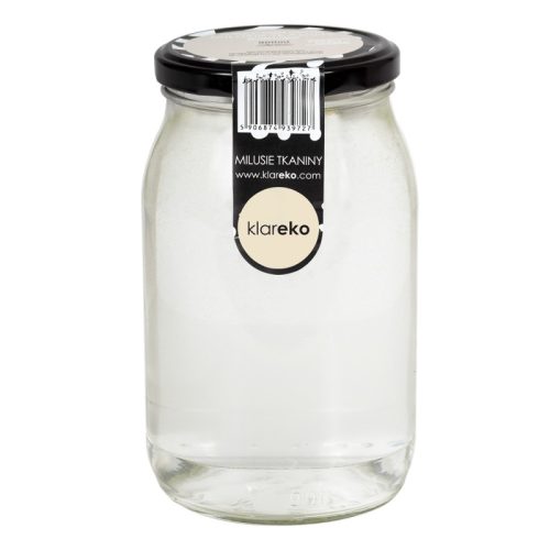 Zmiękczacz Milusie tkaniny, w słoiku, bezzapachowy płyn do płukania tkanin, 29 prań, Zero Waste, 900 ml, Klareko Zmiękczacz Milusie tkaniny, w słoiku, bezzapachowy płyn do płukania tkanin, 29 prań, Zero Waste, 900 ml, Klareko