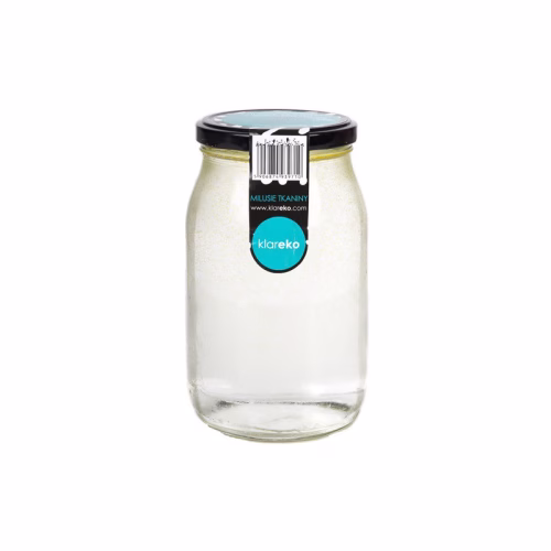 Zmiękczacz Milusie tkaniny, w słoiku, Grejpfrut z miętą, 29 prań, Zero Waste, 900 ml, Klareko