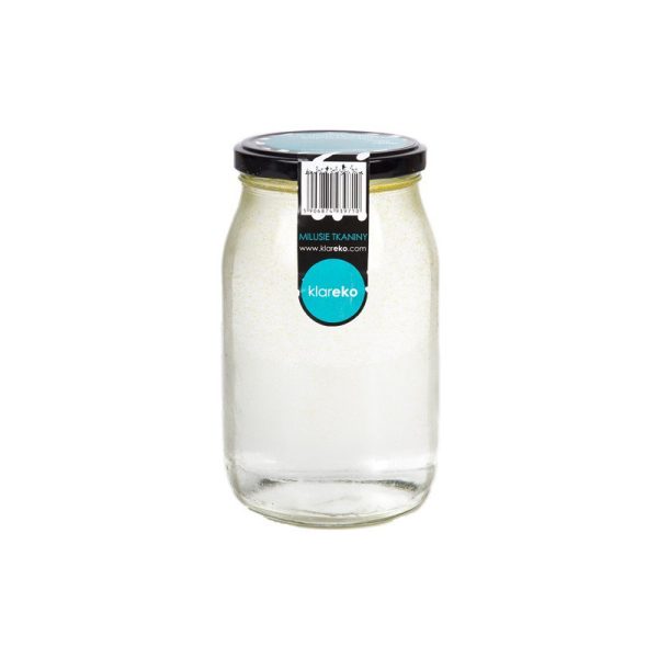 Zmiękczacz Milusie tkaniny, w słoiku, Grejpfrut z miętą, 29 prań, Zero Waste, 900 ml, Klareko Zmiękczacz Milusie tkaniny, w słoiku, Grejpfrut z miętą, 29 prań, Zero Waste, 900 ml, Klareko