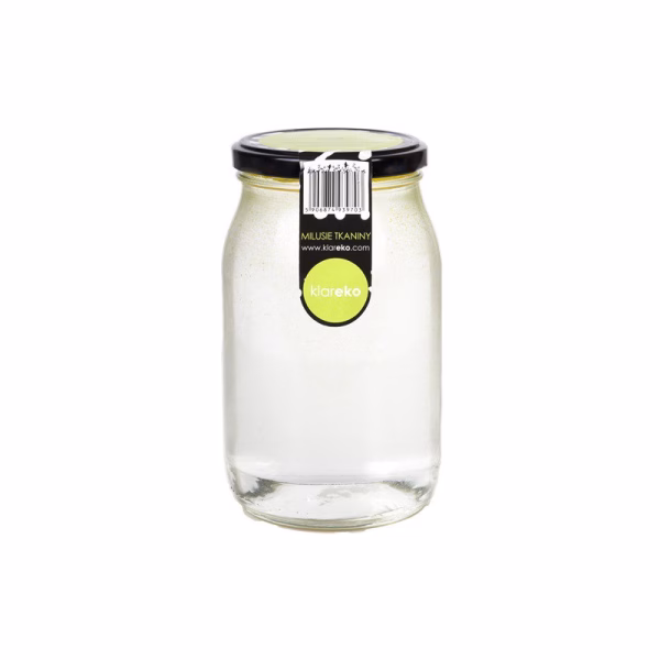 Zmiękczacz Milusie tkaniny, w słoiku, Słodka pomarańcza z lawendą, 29 prań, Zero Waste, 900 ml, Klareko