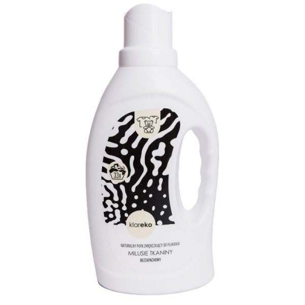 Zmiękczający płyn do płukania Milusie tkaniny, bezzapachowy, 1000ml, Klareko