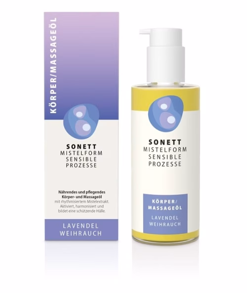 Olejek do ciała i masażu Lawenda – Kadzidłowiec z ekstraktem z jemioły D2006