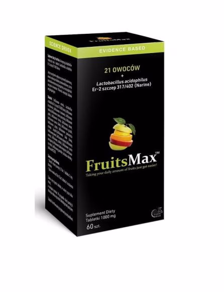 FruitsMax 1000 mg – suplement diety, 60 tabletek do ssania