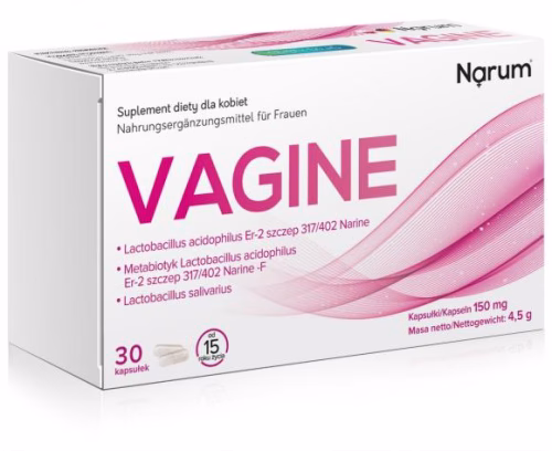 Narum Vagine – probiotyk ginekologiczny dla kobiet, 30 kapsułek