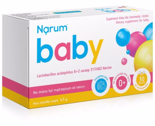 Narum Baby – probiotyk dla dzieci, 30 kapsułek
