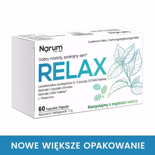 Narum Relax – probiotyk na stres, 60 kapsułek