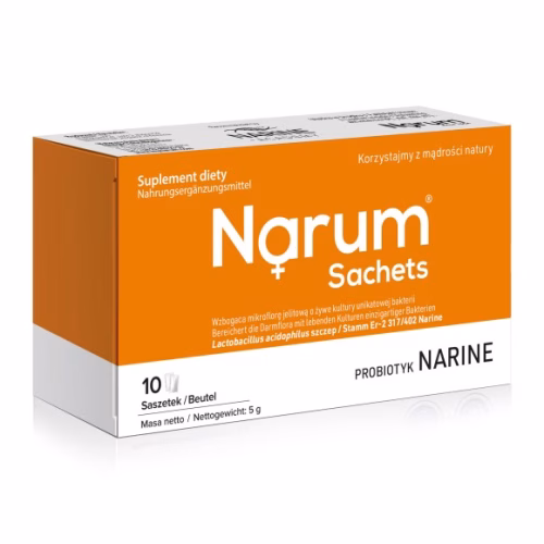 Narum Sachets 500 mg – probiotyk w saszetkach, 10 saszetek