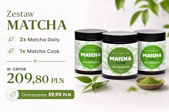 Zestaw Matcha – Daily i Cook, 3 × 100 g