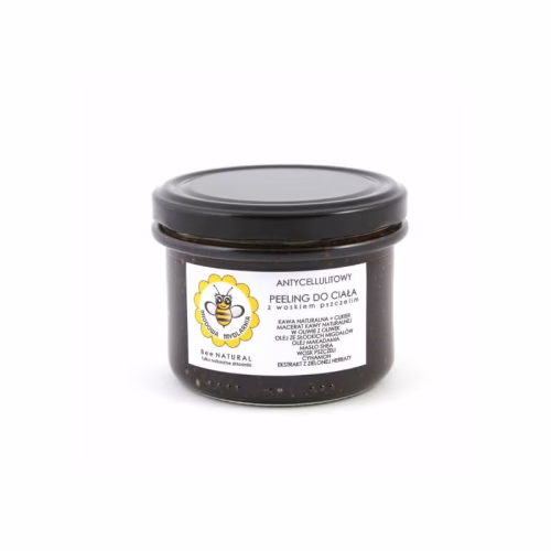 Antycellulitowy peeling kawowy z woskiem pszczelim Miodowa Mydlarnia 200 g