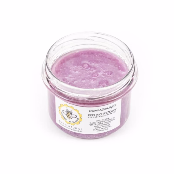 Odmładzający peeling ryżowy z woskiem pszczelim Miodowa Mydlarnia 200 g