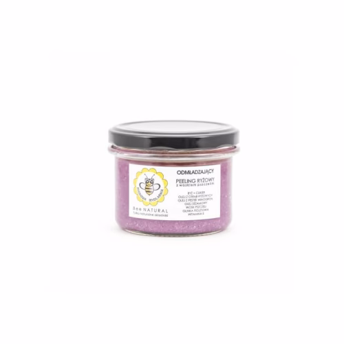 Odmładzający peeling ryżowy z woskiem pszczelim Miodowa Mydlarnia 200 g
