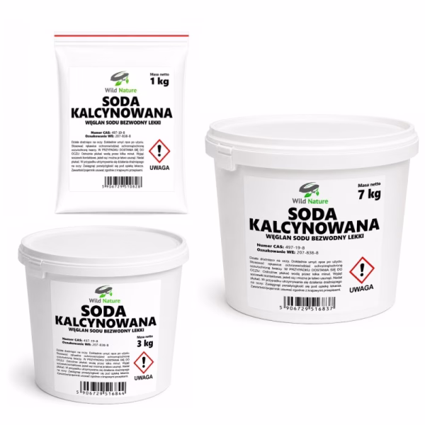 Soda oczyszczona POLSKA PRODUKCJA, super jakość i cena, 1kg, Wild Nature